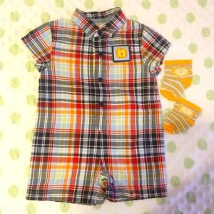 Boy short romper